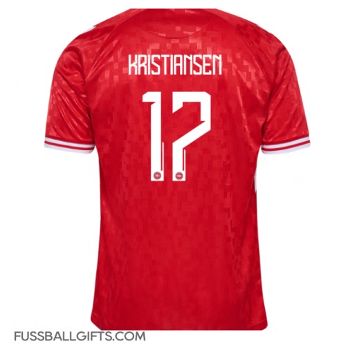 Dänemark Victor Kristiansen #17 Fußballbekleidung Heimtrikot EM 2024 Kurzarm